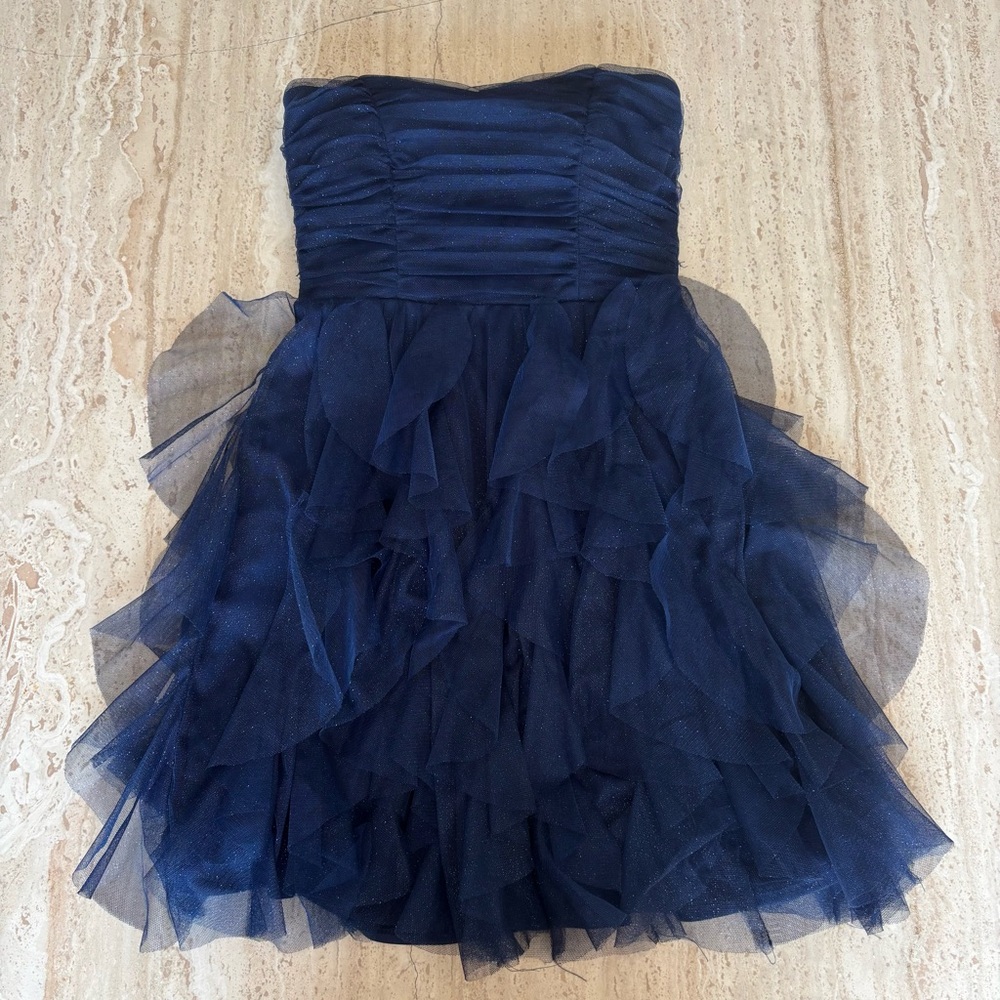 Teeze Me Midnight Blue Strapless Dress